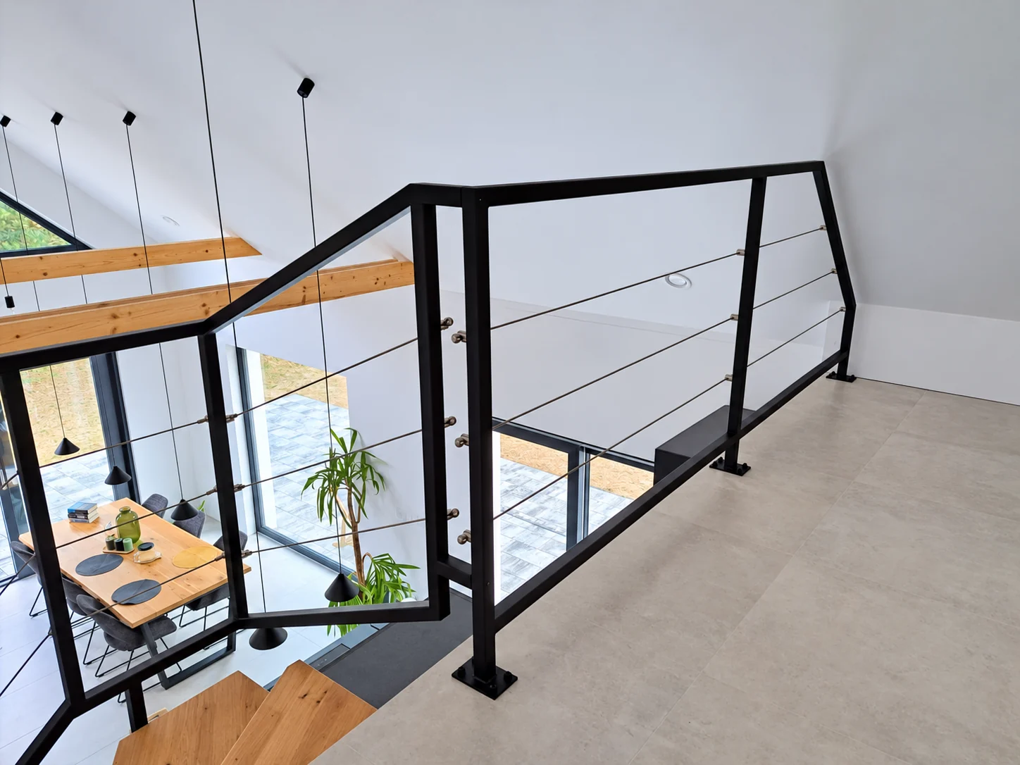 Balustrada z linkami — detal